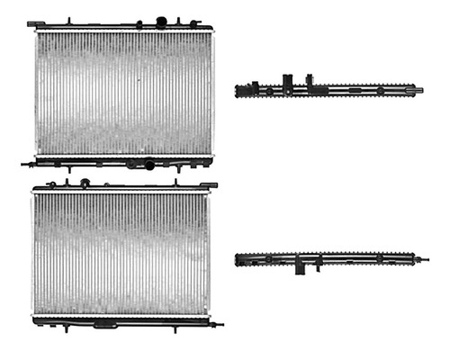 Radiador Para Agua Peugeot 206 98-06 Polar