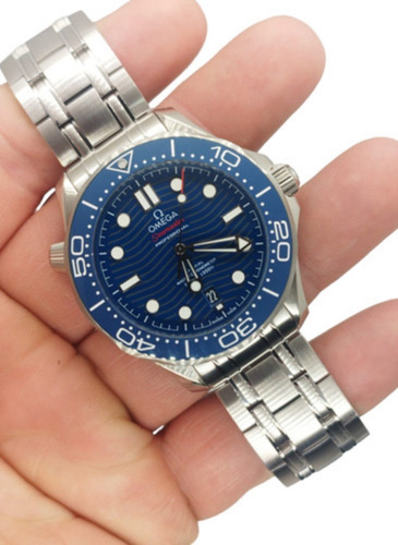 Reloj Compatible Con No Omega Seamaster Blue (Reacondicionado)