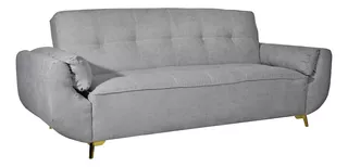 Sofá Cama Salas Minimalistas Modernas Capitonado Sofas Cama Color Gris