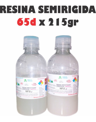 Resina Plastica Smoothcast 65d X 215g Rotovaciado Semirigida