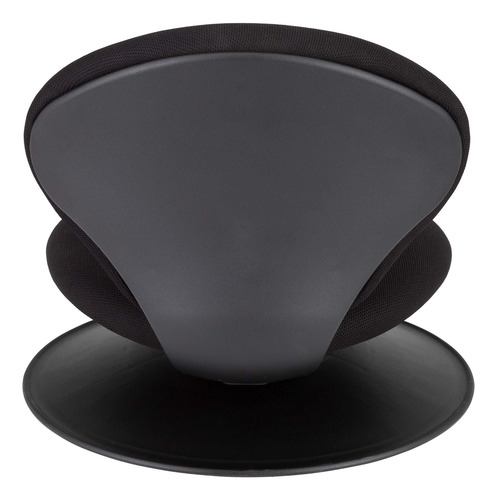 Silla De Piso Giratoria Acolchada 360 Grados Color Negro Color Material Del Tapizado