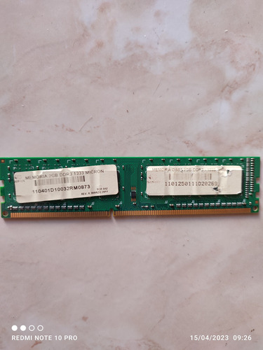 Memoria Ram Desktop/pc Ddr3 2gb 1333 Mhz