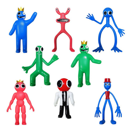 Set De 8 Figuras De Juguete Con Forma De Arcoíris Para Amigo