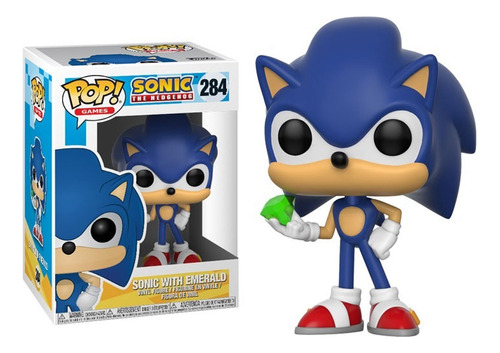 Funko Pop Sonic Com Esmeralda 284 Sonic The Hedgehog Games