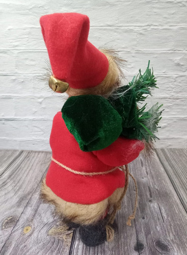 Muñeco Deco Navidad Adorno Papa Noel G Movimiento Pettish