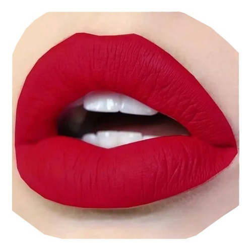 Imagen 1 de 8 de Labial Liquido Mate Terciopelo Apple Coral Ultra Fijacion