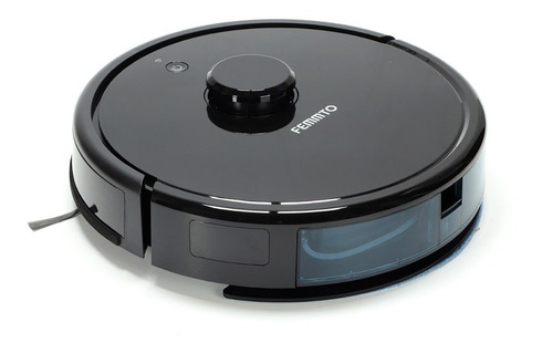 Imagen 1 de 8 de Aspiradora Trapeadora Robot Femmto Con Laser Inteligente Negro Mopa Rvc000006 Limpieza Programada Por Zona De Tu Hogar Wifi App Carga Automatica Cubrimiento De Area 350m2 Repuestos Apto Para Mascota