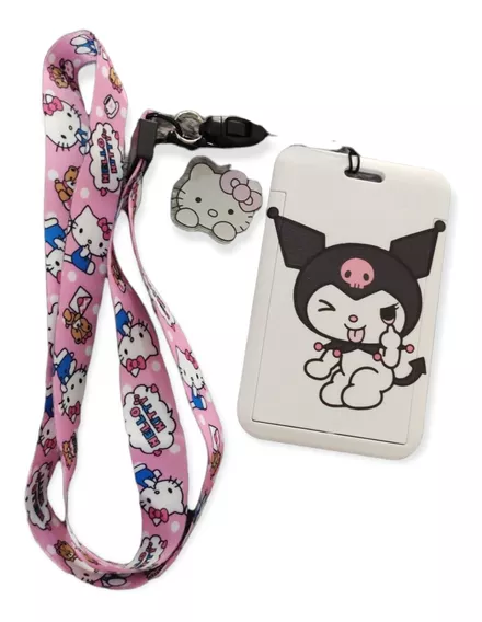 Lanyard Porta Credenciales Gafete Identificación Hello Kitty