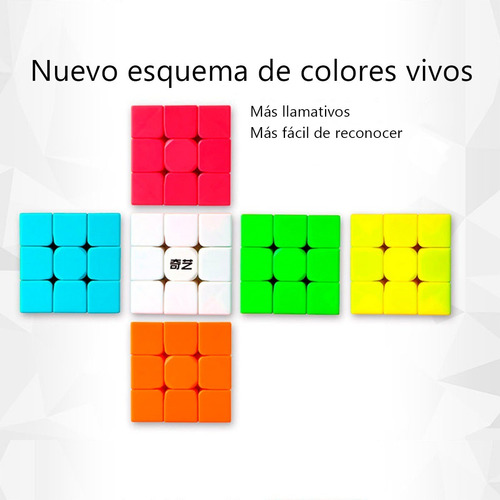 Imagen 4 de 10 de Cubo Rubik 3x3 Qiyi Warrior S De Velocidad + Estuche
