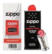 Comprar Pack Bencina Zippo + 6 Piedras Zippo + Mecha Zippo