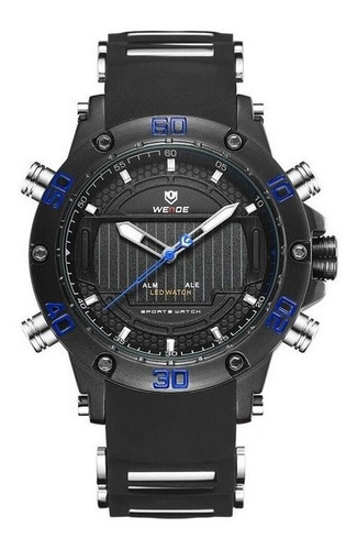 Relógio Weide Preto Top Analógico Digital Original Promoção