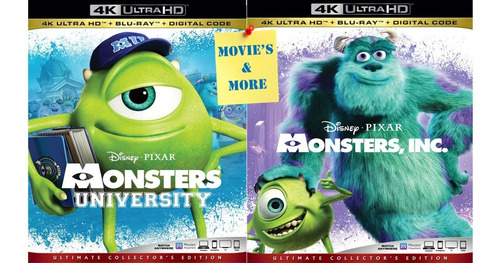 Monster Inc. Y Monster University 4k Con Slipcover 