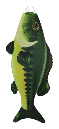 In The Breeze 5115 Bass Fish Windsock-hanging Outdoor Decora