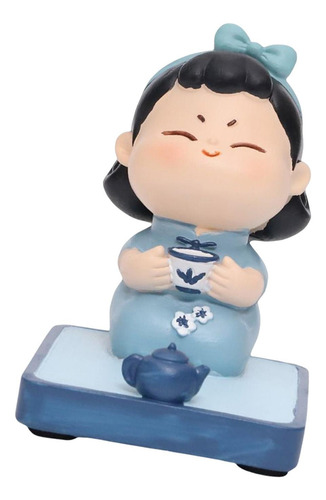 Soporte Para Teléfono Celular, Mini Estatua De Té