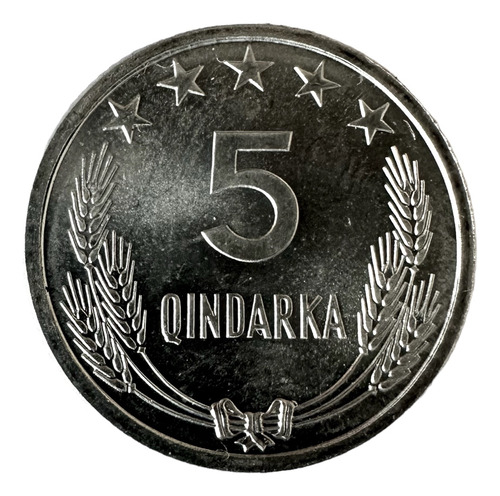 Albania - 5 Qindarka - Año 1964 - Km #39 - Escudo