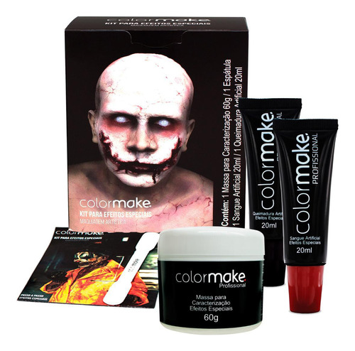 Maquiagem De Terror Com Sangue E Massa 60g - 5505