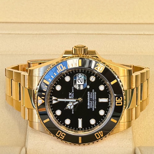 Rolex Submariner 41 Full Gold ,most.preto ,mod.novo Completo Dourado Preto Preto