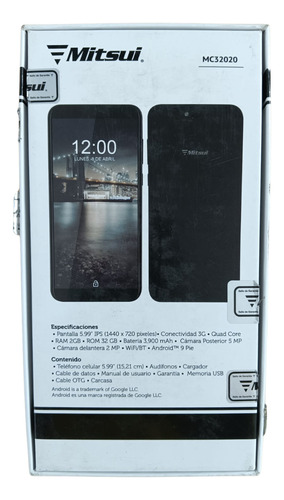 Celular Economico Mitsui De 6 Pulgadas Mc32020, 2gb Ram,32gb Negro (Reacondicionado)