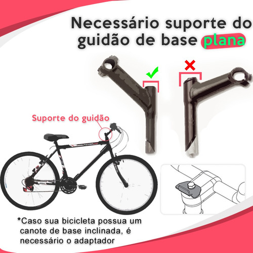 Cadeirinha Infantil Bike Ciclismo Seguro Toys Com Volante Cor Preto