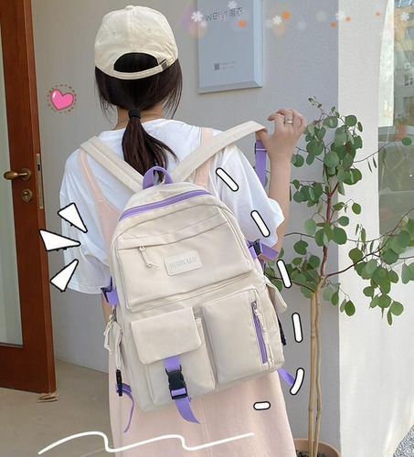 Mochila De Gran Capacidad Impermeable Para Adolescentes Y Ni