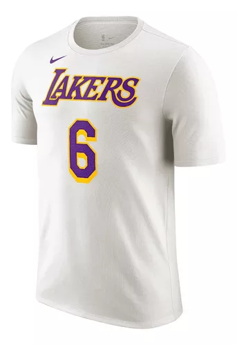 Camiseta blanca logotipo Los Angeles Lakers de manga corta - eZon