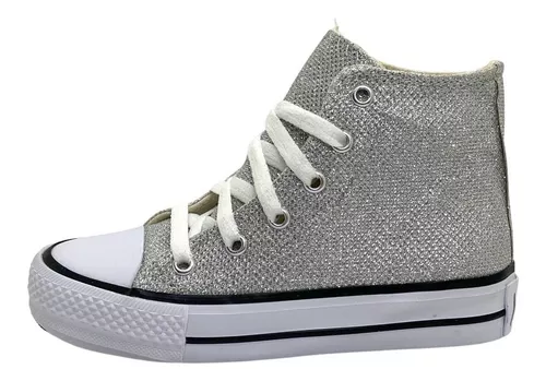 Madurar represa Enojado Zapatillas Botitas Mujer Plataforma Dama Star Glitter