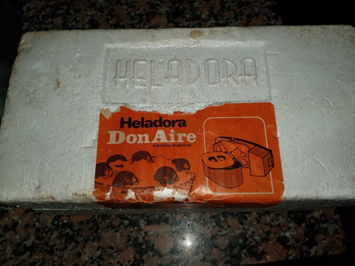 Imagen 1 de 5 de Antigua Heladora Don Aire En Caja Y Manuales