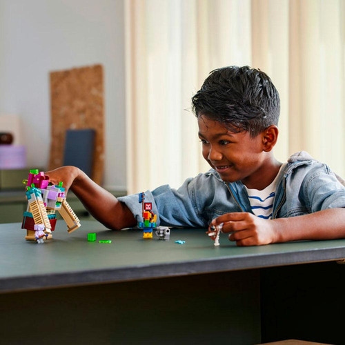 Plego® Minecraft® O Duelo Com O Devorador: Brinquedos Educativos Perfeitos Para Crianças De 8 Anos Presente De Aniversário Com Brinquedos De Minecraft Que Estimulam A Criatividade!/p