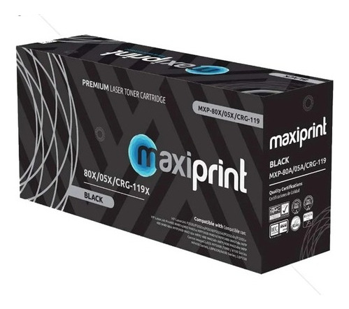 Toner Maxiprint 05x/80x/119x Negro Genérico 
