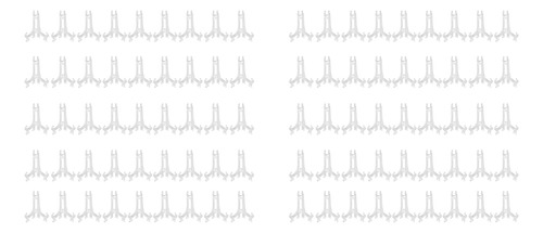 90 Piezas De Minicaballete, Soporte Para Platos De Plástico