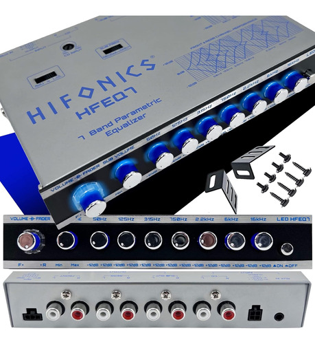 Hfeq7 7band 9 Voltios 1/2 Din Preamp Car Audio Graphic ...