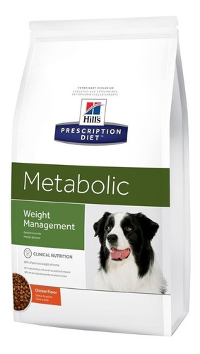 Alimento Hill's Prescription Diet Metabolic para perro adulto todos los tamaños sabor pollo en bolsa de 12.47kg