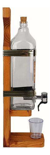 Pingometro Cachaça 1 Litro Com Copinho Dosador Parede