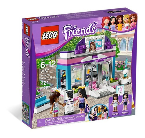 Lego 3187 Friends Butterfly Beauty Shop Sin/abrir