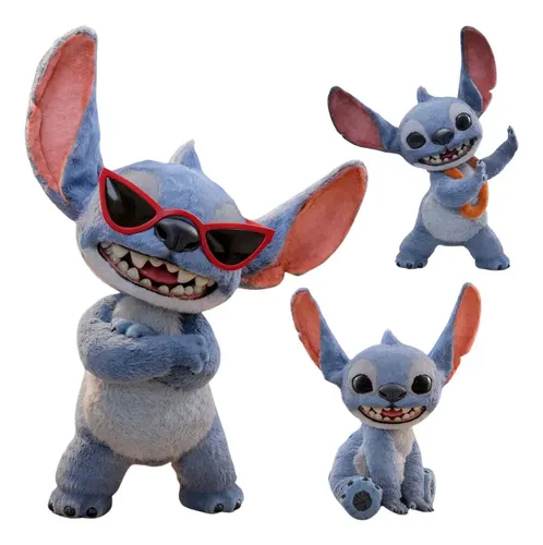 Boneco Ultra Realístico Luxo Hot Toys Stitch Articulado 39cm