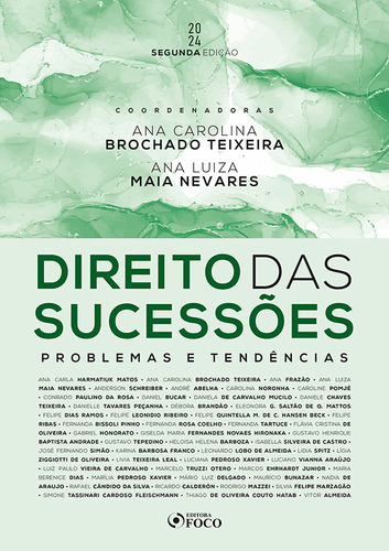 Direito das sucessões - Problemas e tendências, de Almeida, Vitor. Editora FOCO JURIDICO, capa mole em português