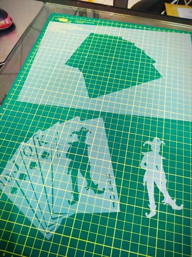Stencil Carta De Baralho Coringa/ Joker P/ Aerografia 2r101