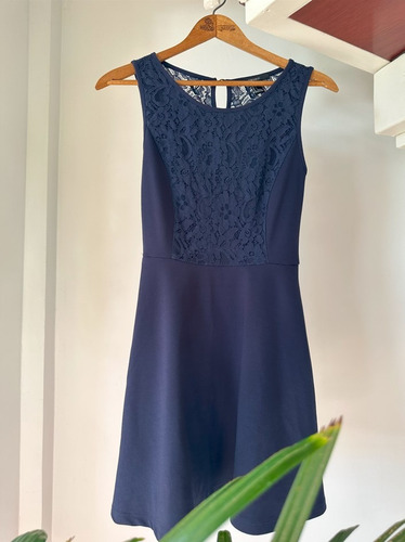 Vestido Talla S Azul Marino Forever 21