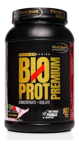 Suplemento en polvo HochSport  Premium Series Bioprot Premium proteínas sabor frutos rojos en pote de 907g