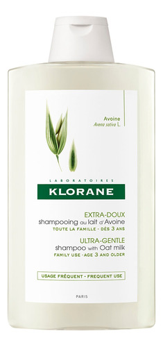 Shampoo Klorane Leche De Avena Uso Frecuente 400ml 