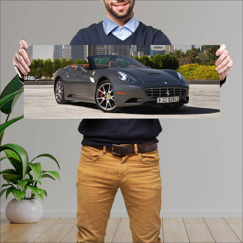 Cuadro 30x80cm Auto 2012 Ferrari California 30 U 500