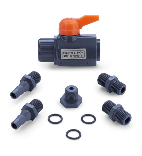 Válvula De 1/4 Para Laboratorio Con Kit Pvc C-80 Alta Calida