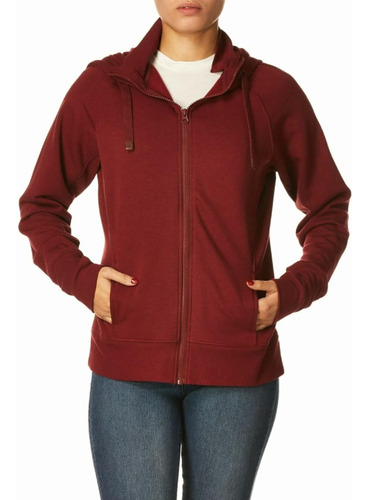 Danskin Chaqueta Con Capucha De Doble Cuello Y Cremallera