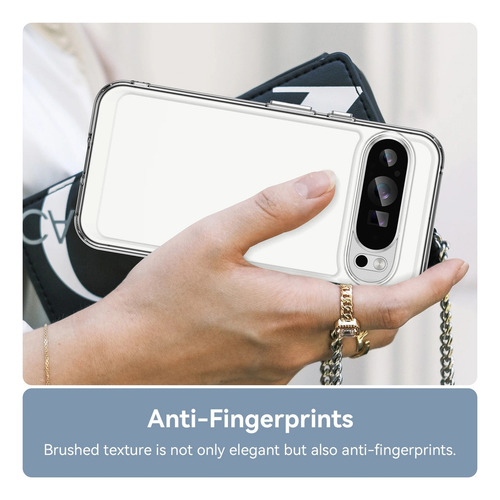 Funda Para Google Pixel 9 Pro Xl Silicona Transparente+mica