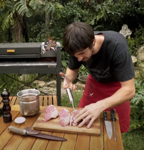 Jeringa Inyector Adobo Condimentos Marinar Carnes Ac Inox