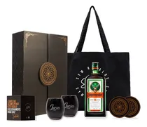 Comprar Box Licor Jaggermeister Con Dos Vasos Negros Grabados Regalo