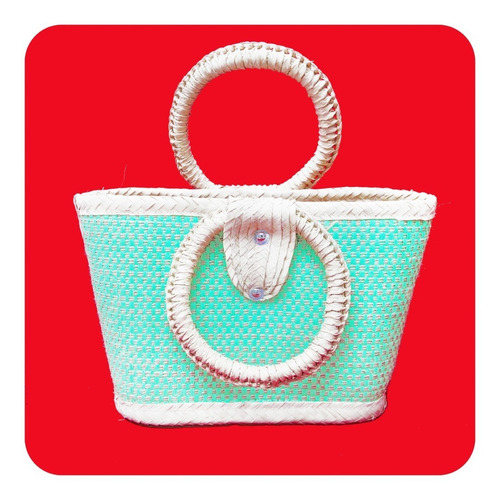 Imagen 1 de 4 de Bolsa Artesanal De Palma Natural Colores Envío Gratis Bls