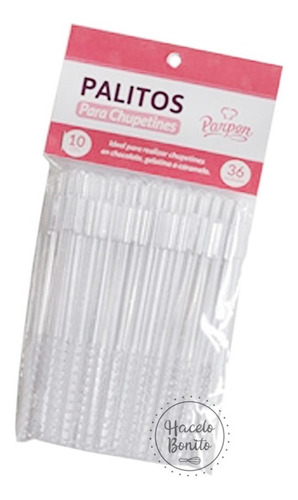 Palitos Plasticos Para Chupetines Cakepops Parpen 10cm X 36u