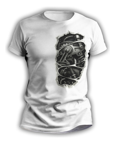 Remeras Tatuaje Hombre Sublimada Tattoo Bio Mecánica - 2005