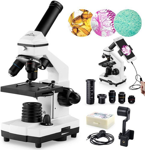 Microscopios Con Conjunto De Diapositivas De Microscopio Color Negro